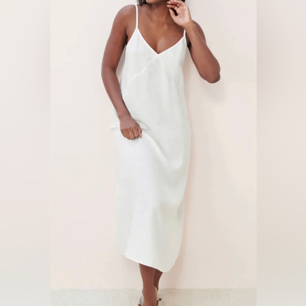 Jenni Kayne White Slip Maxi Dress